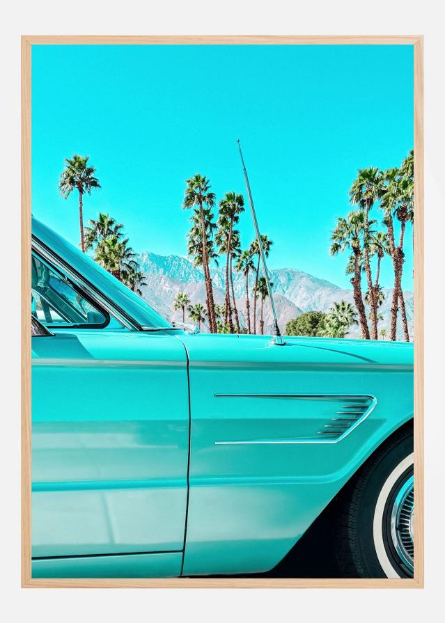 Teal Thunderbird in Palm Springs Poster