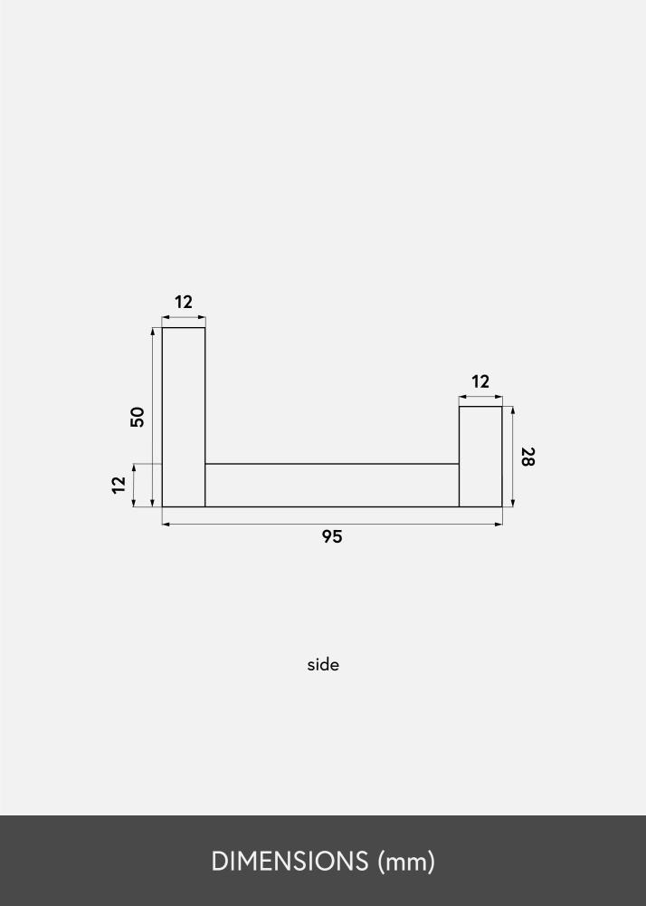 Raft pentru tablouri Stejar 90 cm