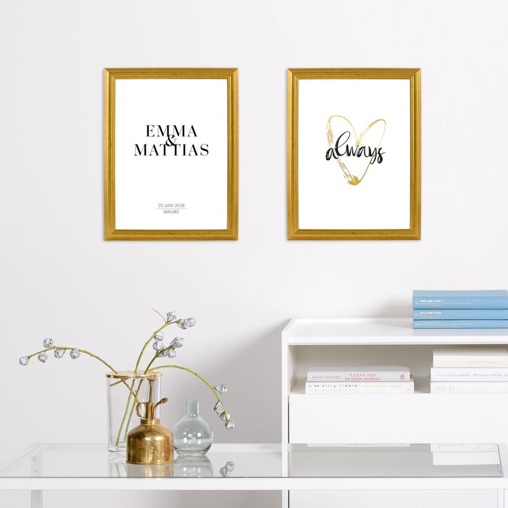 Stylish Wedding Nameposter