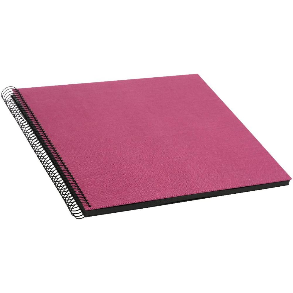 Bella Vista Album cu spirală Fuchsia - 35x30 cm (40 Negre Pagini / 20 foi)