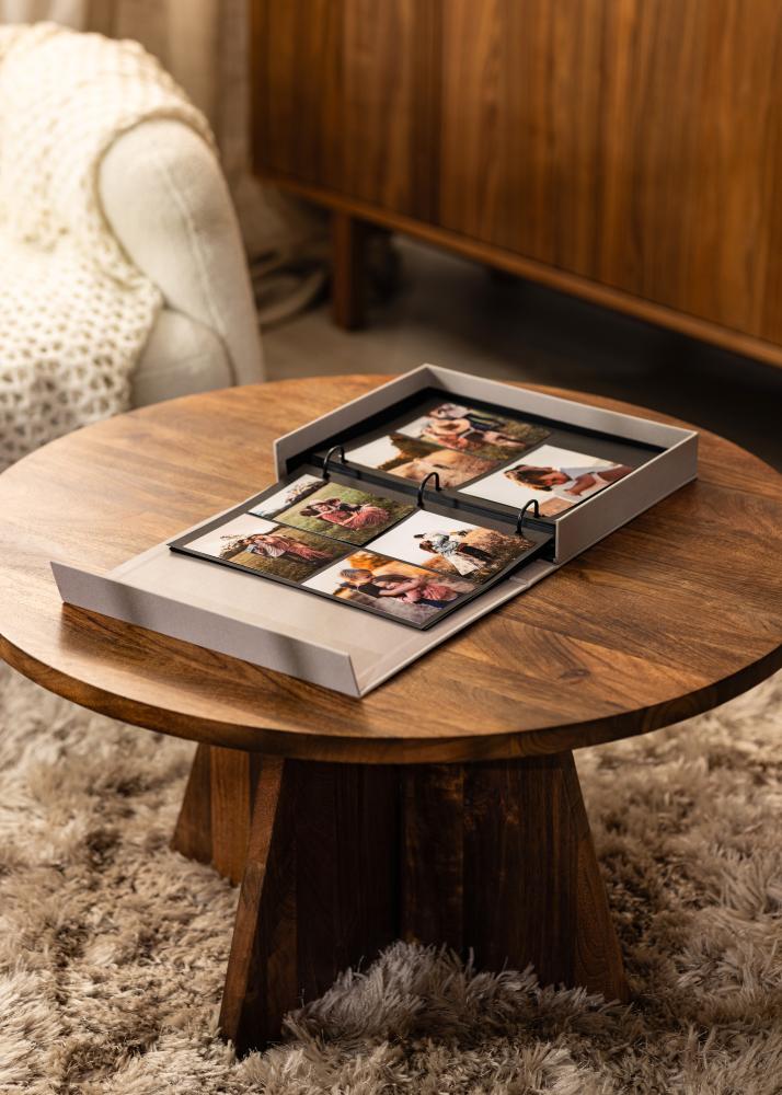 KAILA THROWBACK Grey/White - Coffee Table Photo Album (60 Negre Sidor)