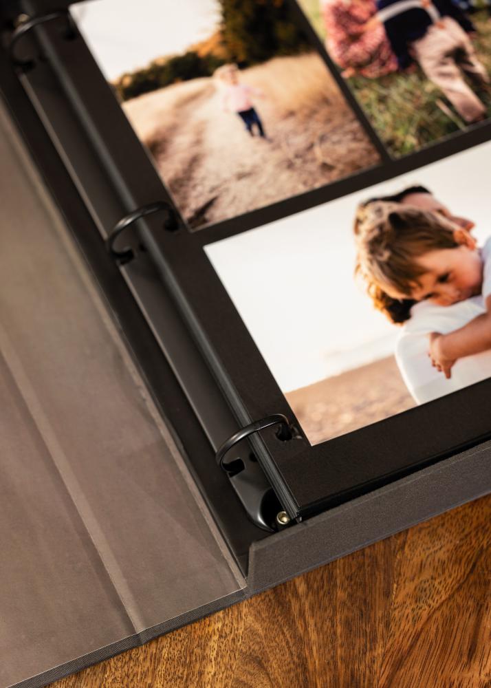 KAILA OUR LOVE STORY Black - Coffee Table Photo Album (60 Negre Sidor)