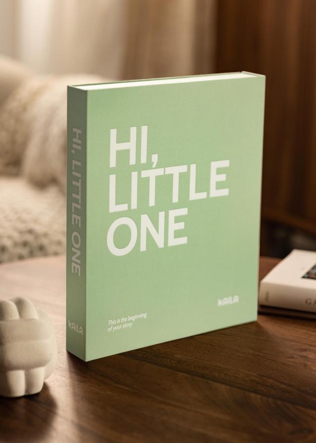 KAILA HI LITTLE ONE Mentă - Coffee Table Photo Album (60 Negre Sidor)