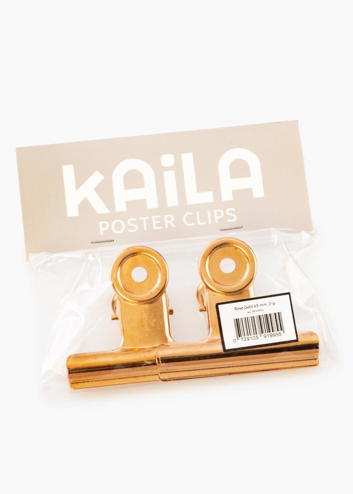 KAILA Poster Clip Rose Gold 65 mm - 2 buc.