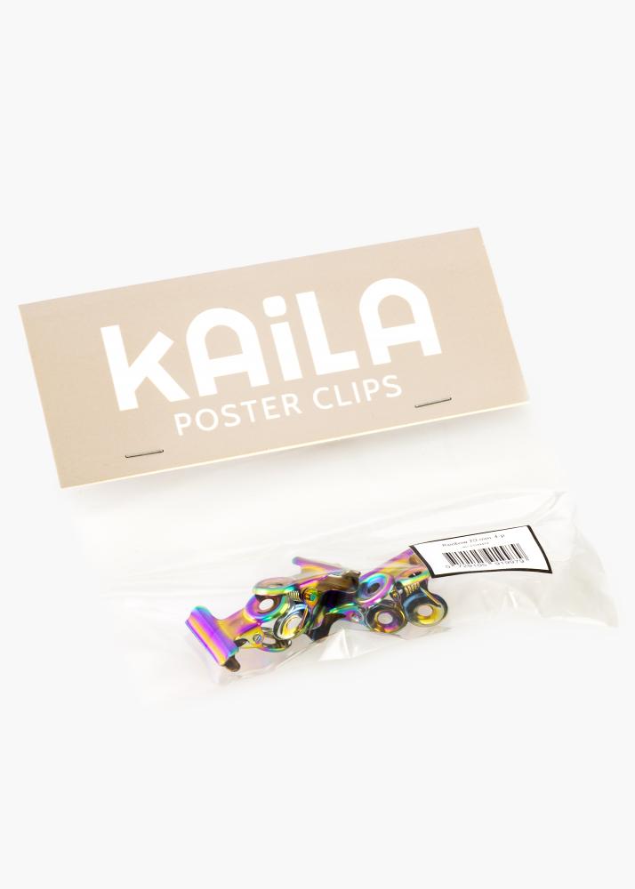 KAILA Poster Clip Rainbow 20 mm - 4 buc.