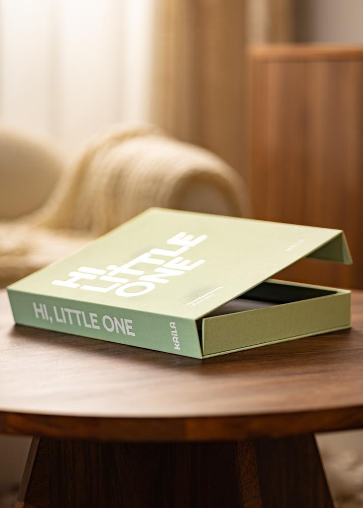 KAILA HI LITTLE ONE Mentă - Coffee Table Photo Album (60 Negre Sidor)