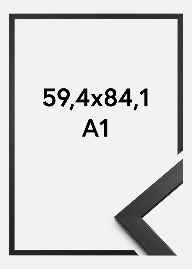 Ramă Stilată Sticlă acrilică Negru 59,4x84,1 cm (A1)