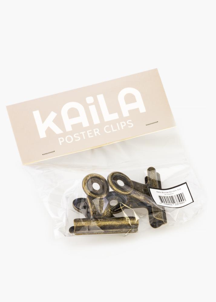 KAILA Poster Clip Retro Bronze 50 mm - 2 buc.