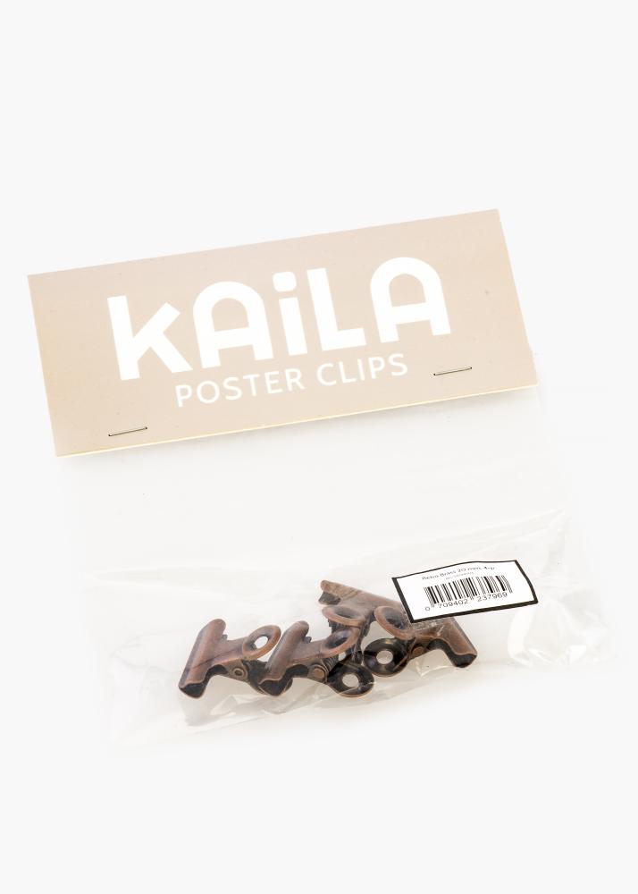 KAILA Poster Clip Retro Brass 20 mm - 4 buc.