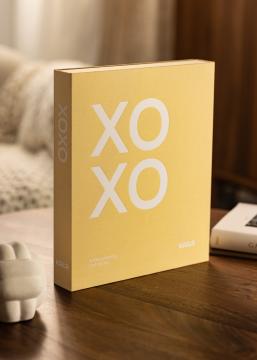 KAILA XOXO Yellow - Coffee Table Photo Album (60 Negre Pagini / 30 foi)