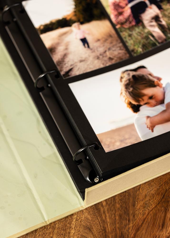 KAILA HI LITTLE ONE Mentă - Coffee Table Photo Album (60 Negre Sidor)