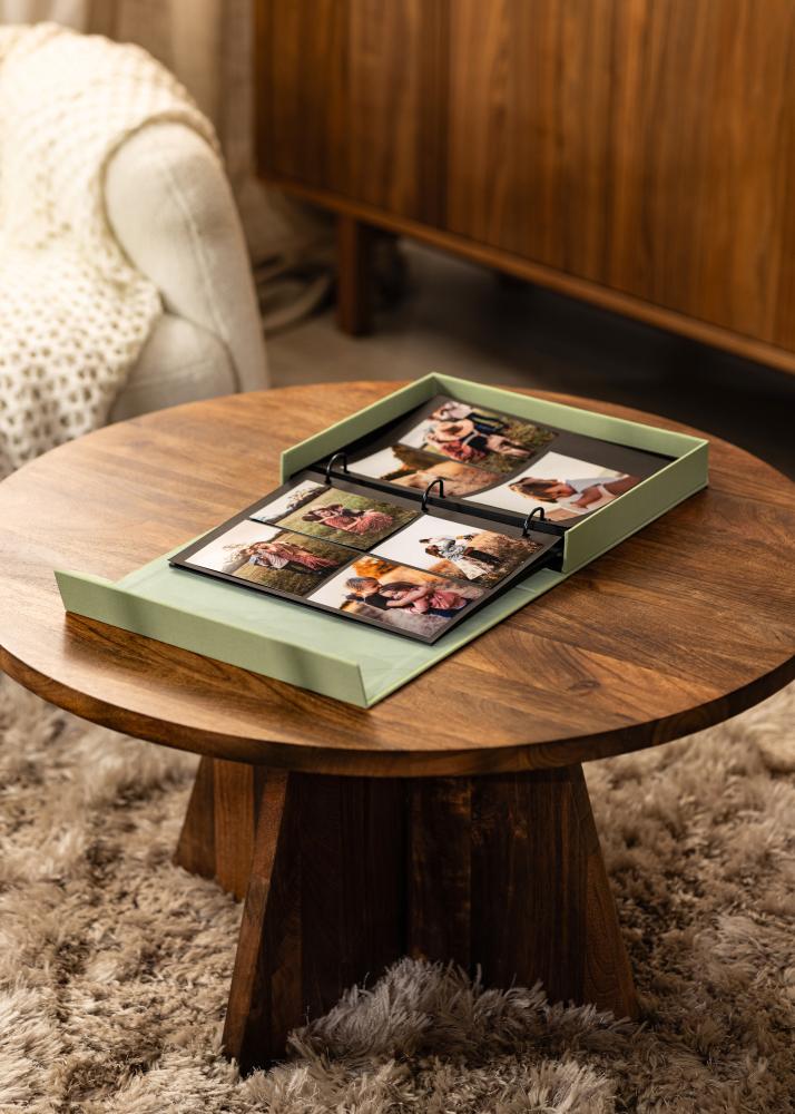 KAILA HI LITTLE ONE Mentă - Coffee Table Photo Album (60 Negre Sidor)