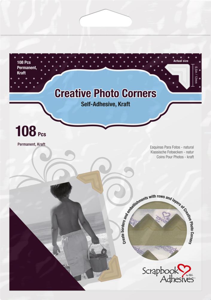 3L Creative Photo Corners Maro - 108 buc.