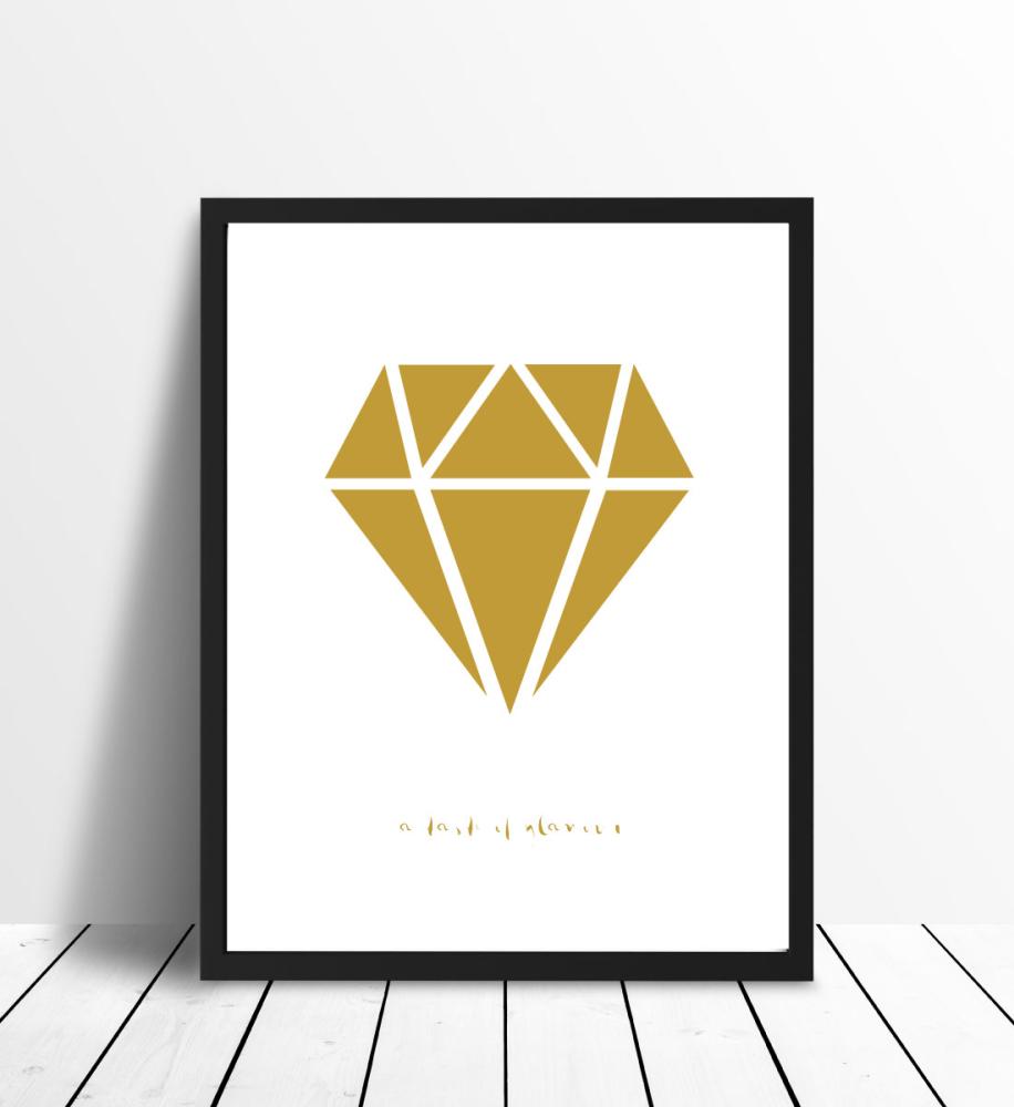 Diamant - Auriu Poster