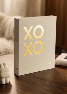 KAILA XOXO Creme - Coffee Table Photo Album (60 Negre Pagini / 30 foi)