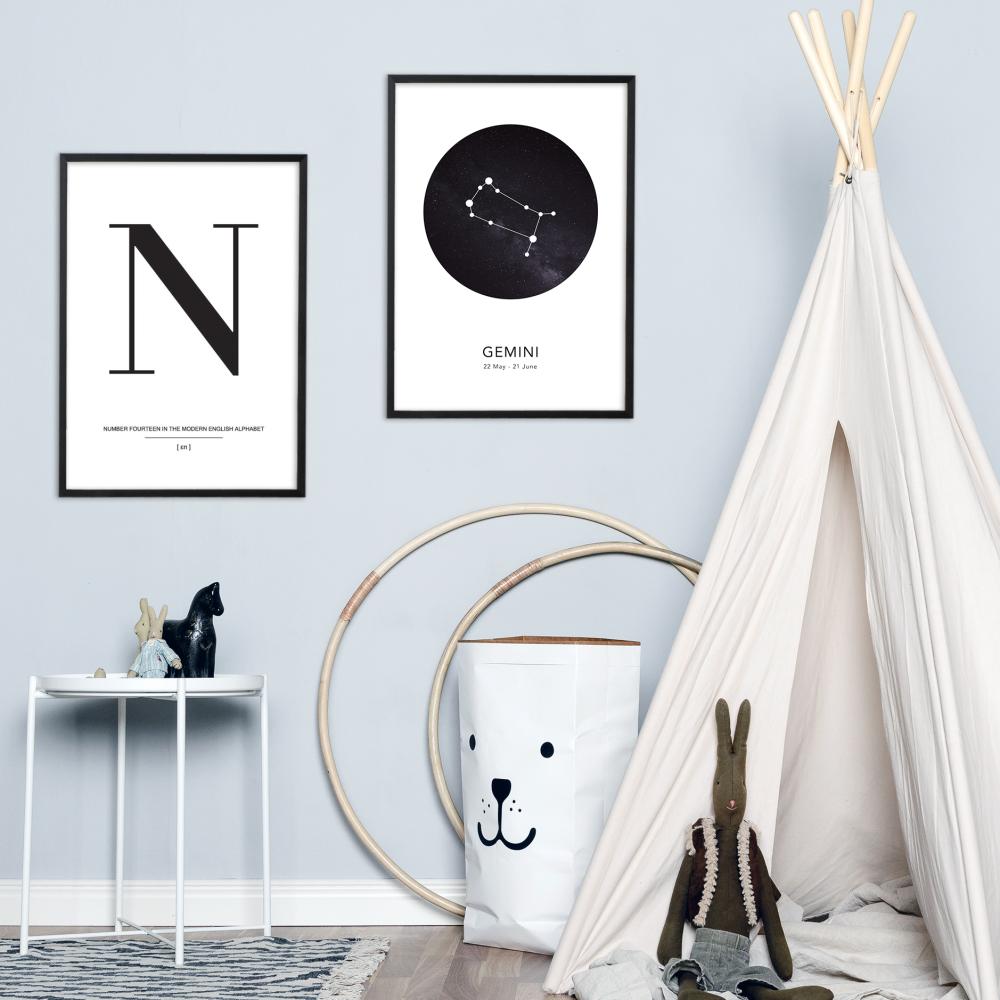 Letter N Poster