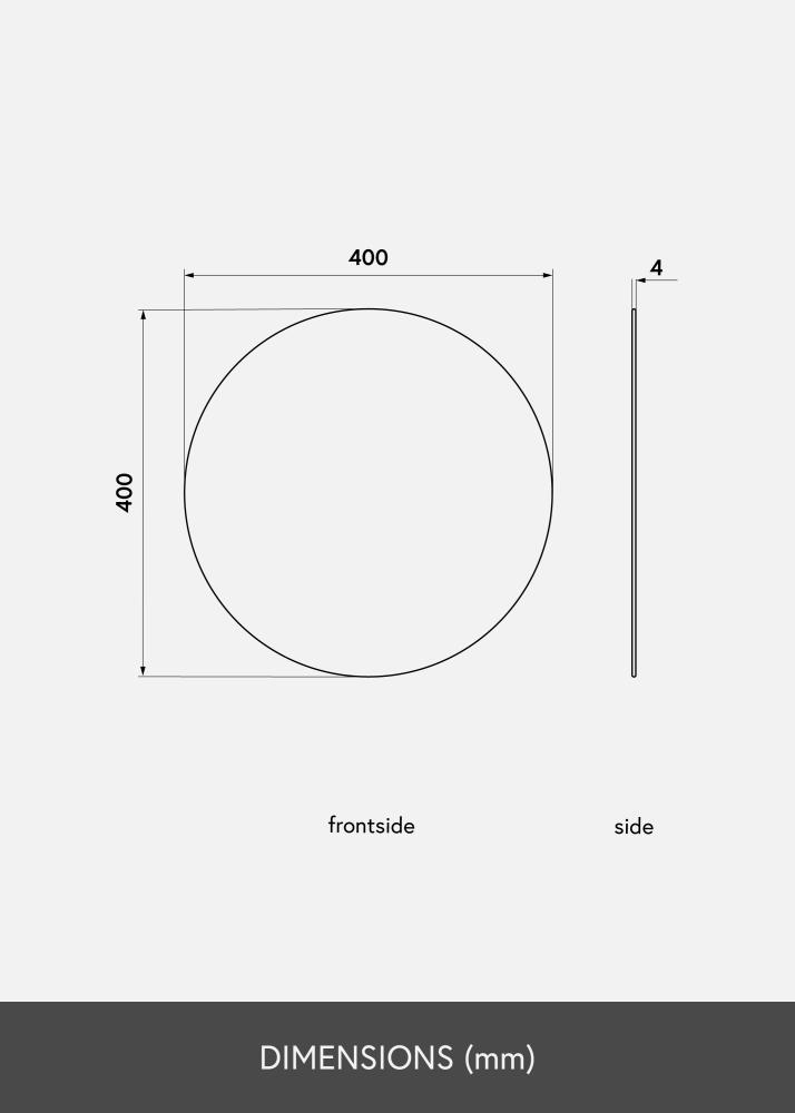 KAILA Rotund Oglindă 40 cm Ø