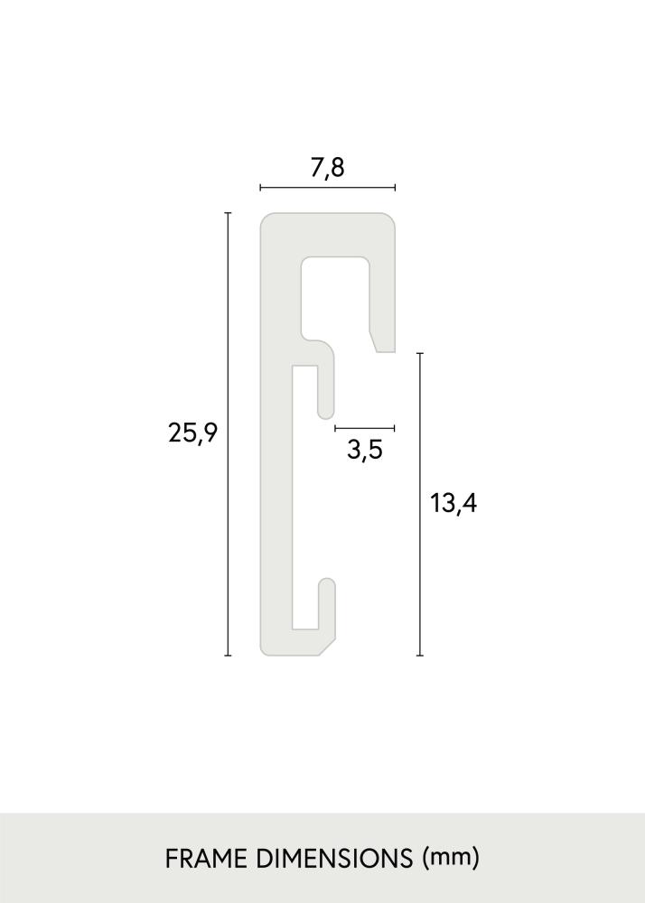 Ramă Nielsen Premium Antireflex Negru sidefat 50x70 cm