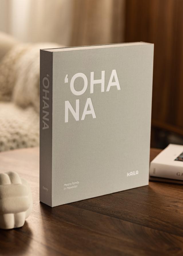 KAILA 'OHANA - Coffee Table Photo Album (60 Negre Pagini / 30 foi)