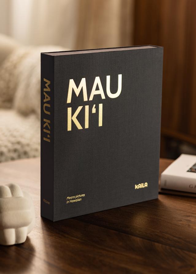 KAILA MAU KI'I - Coffee Table Photo Album (60 Negre Pagini / 30 foi)