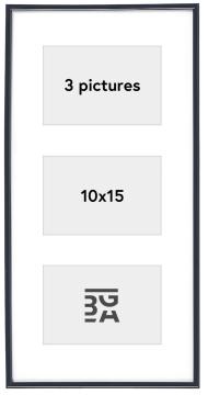 Galeria Ramă pentru colaj Negru - 3 Fotografii (10x15 cm)