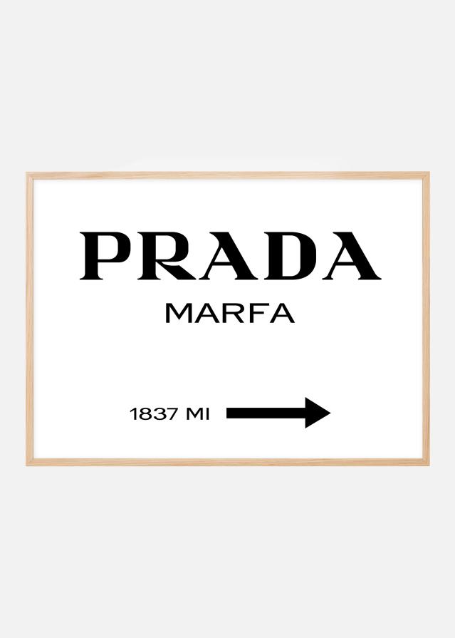 Prada Black Poster