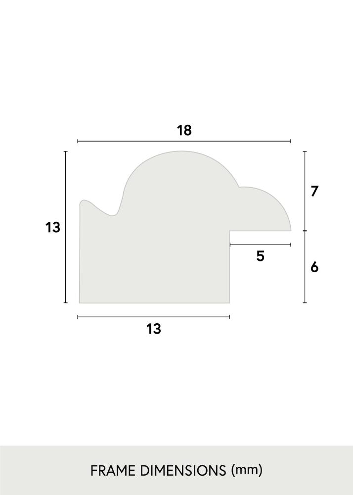 Ramă Line Alb 13x19,5 cm