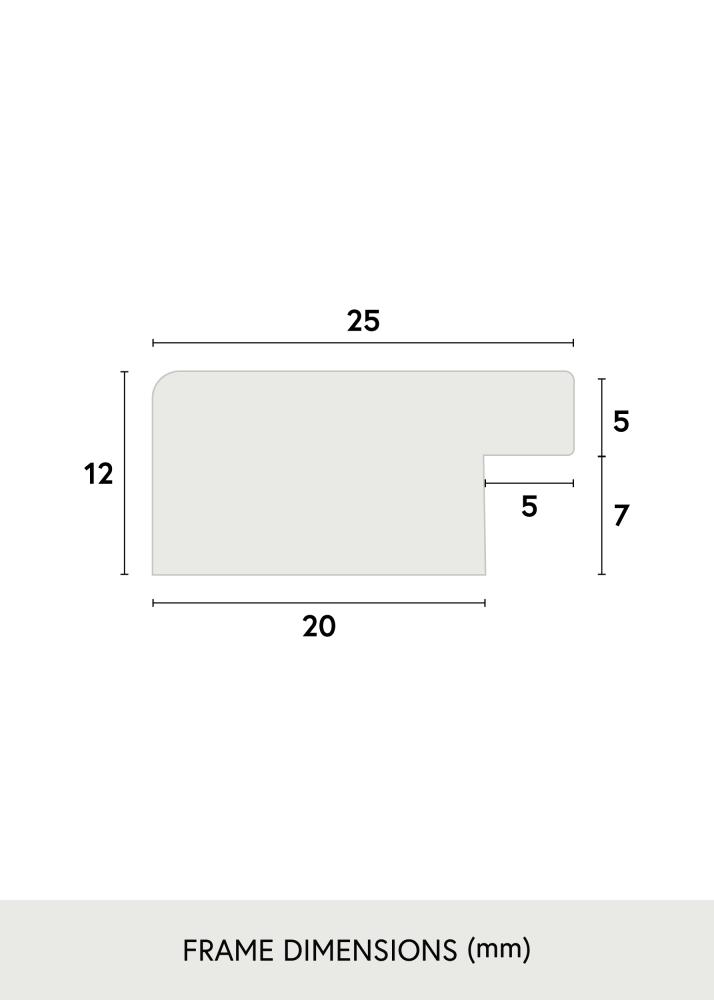 Ramă Trendline Sticlă acrilică Negru 65x85 cm