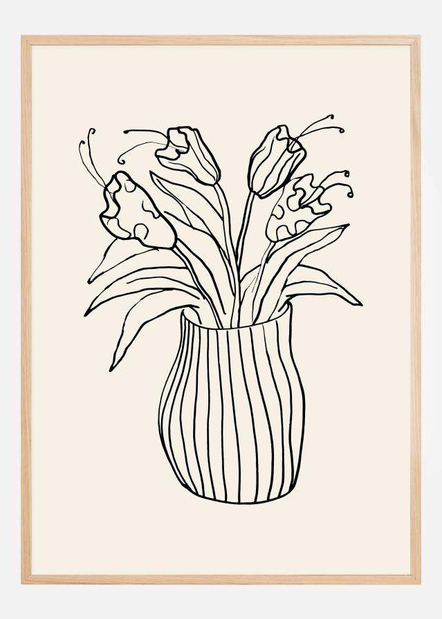 Vase Sketch Poster