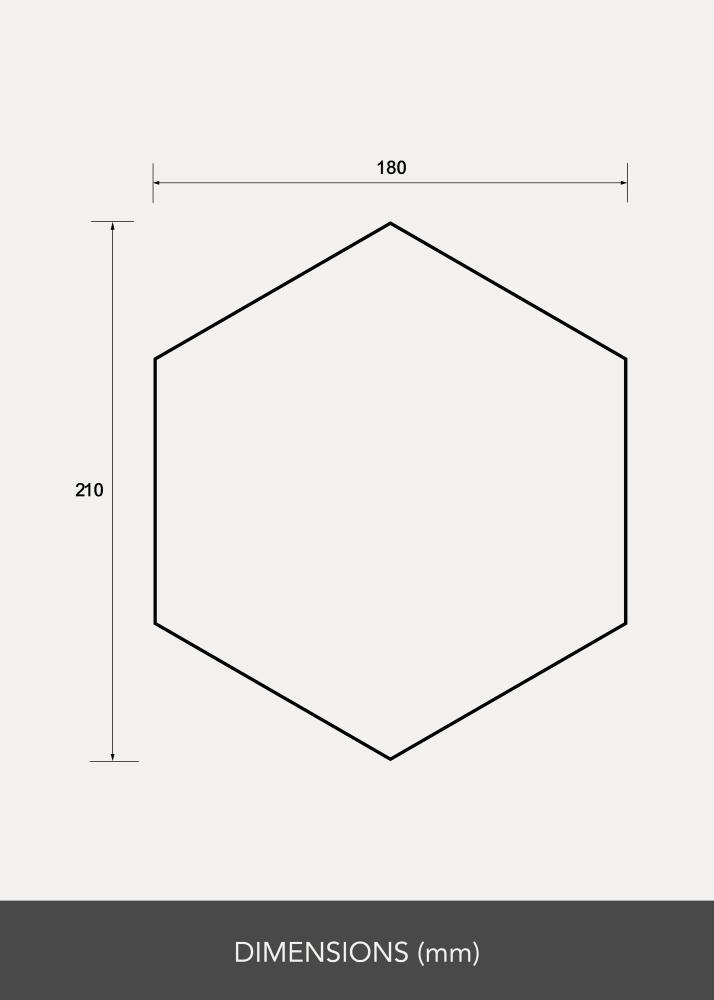 Oglindă Set Hexagon 18x21 cm - 5 buc.