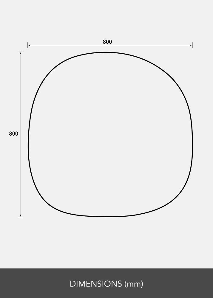 Oglindă Roundy 80x80 cm