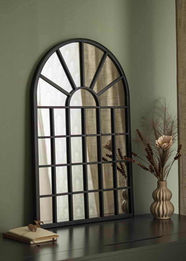 Oglindă Window Dome Negru 60x90 cm