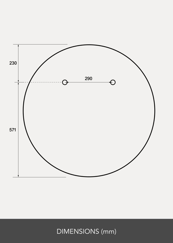 Oglindă Rotund 80 cm Ø - Selected By BGA