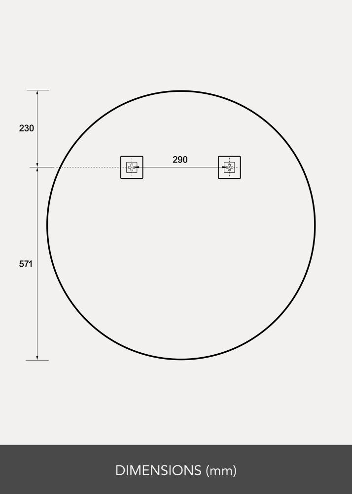 Oglindă Ring LED 80 cm Ø