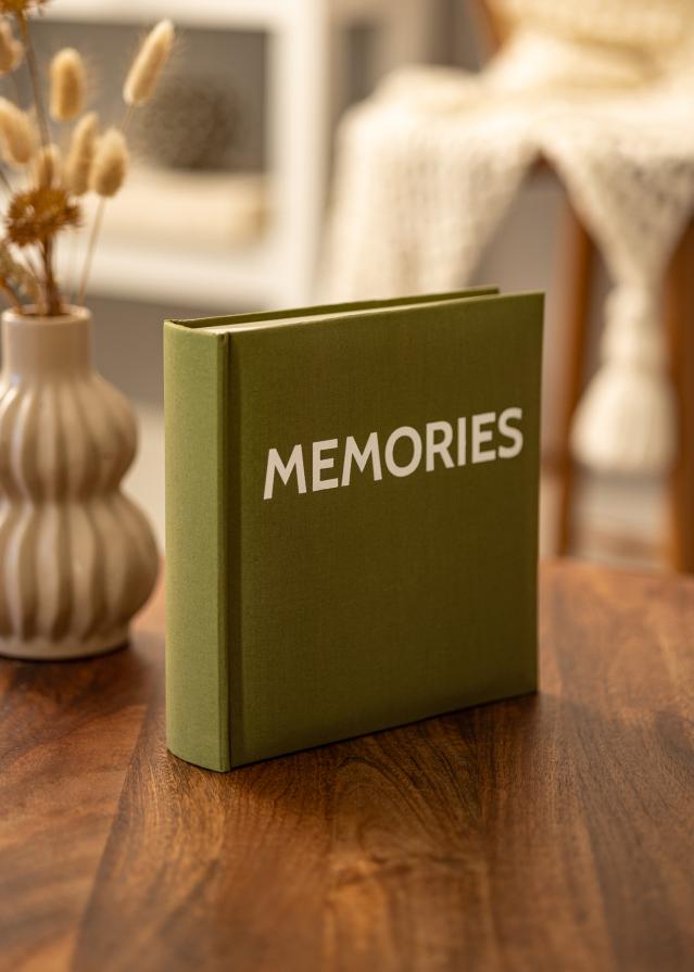 Memories Linen Album Verde - 200 fotografii în 10x15 cm