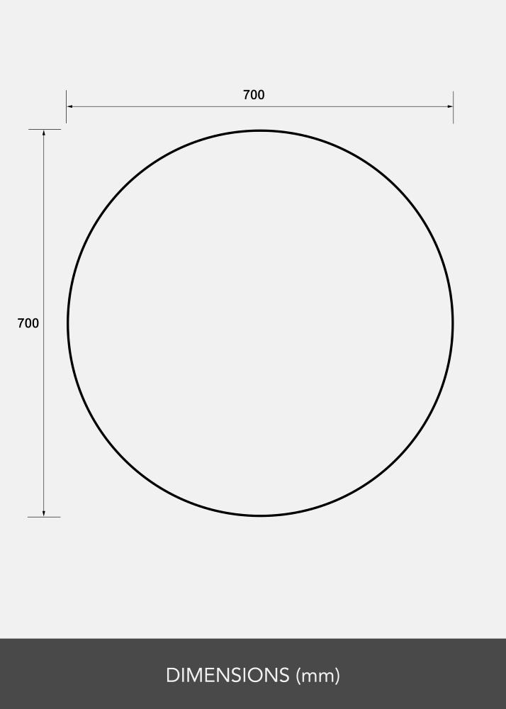 Rotund Oglindă 70 cm Ø