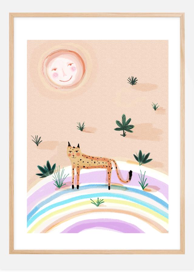 Rainbow Leopard Poster