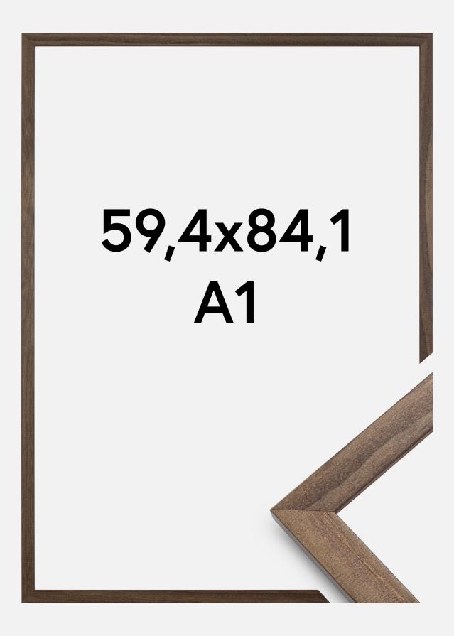 Ramă Stilată Sticlă acrilică Nuc 59,4x84 cm (A1)