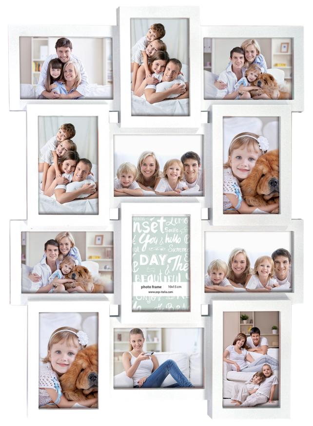 Multiple frame white Ramă pentru colaj - 12 Fotografii