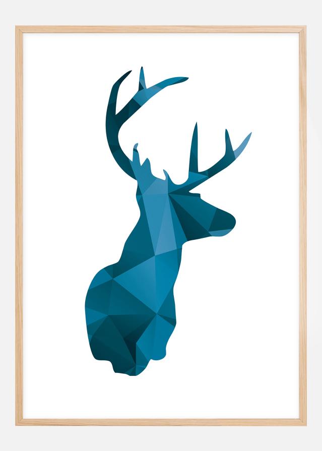 Deer - Albastru Poster