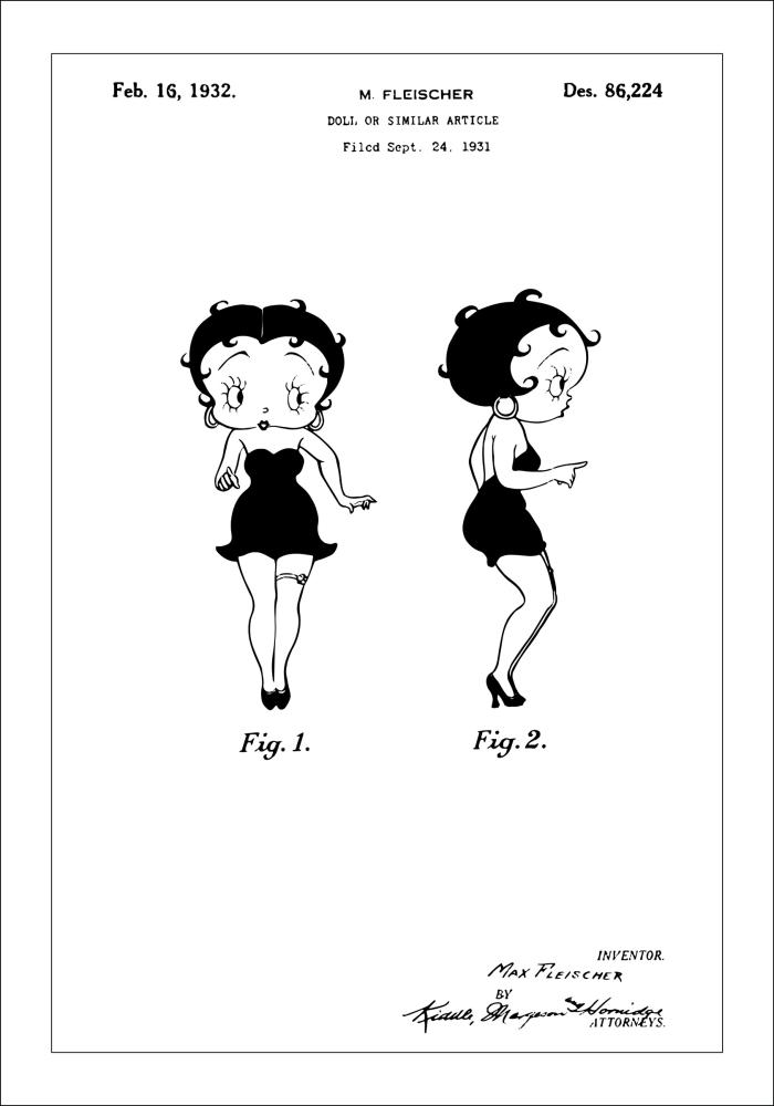 Schiță - Betty Boop Poster