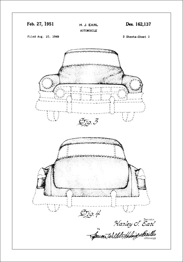 Schiță - Cadillac II Poster