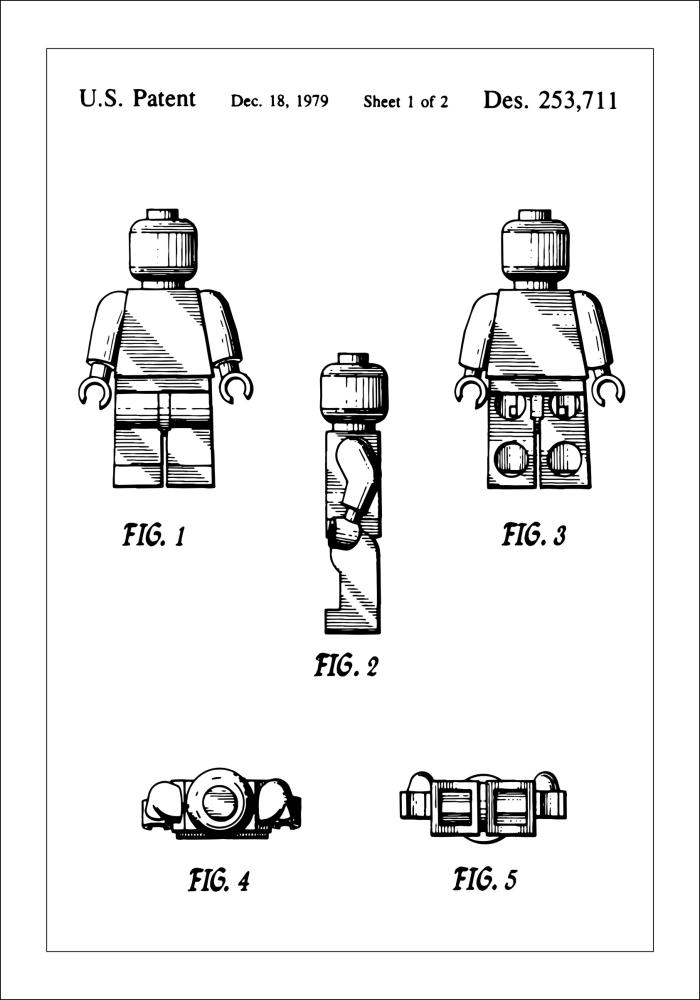 Schiță - Lego în Poster