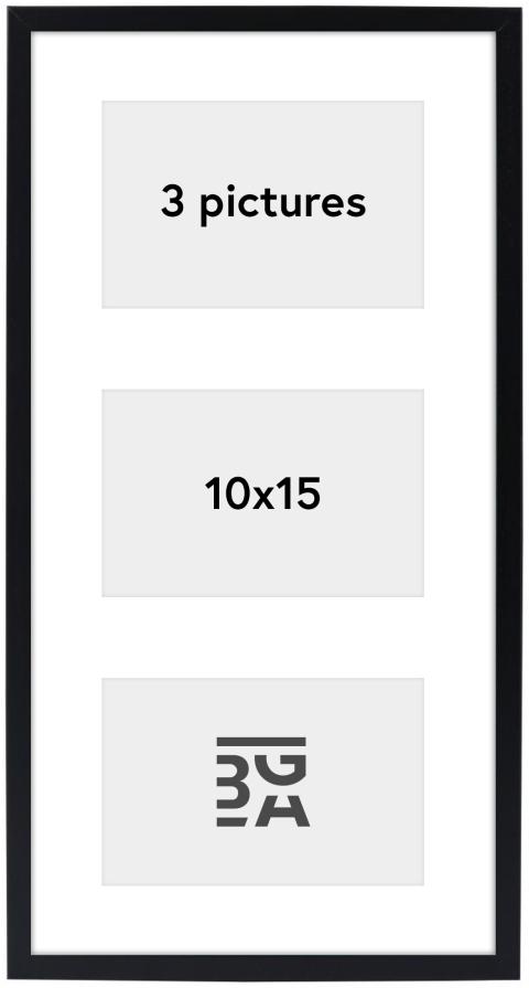 Edsbyn Ramă pentru colaj XIII Negru - 3 Fotografii (10x15 cm)