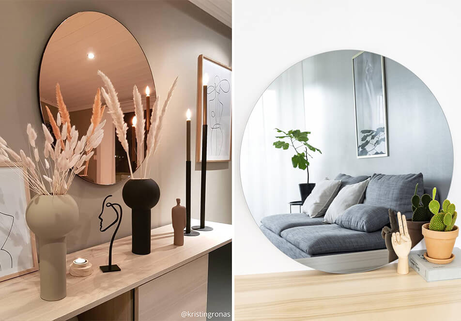 Oglinzi tonifiată - oglinzi rotunde